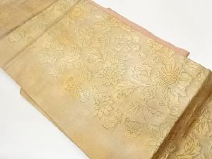 花唐草模様織出し名古屋帯